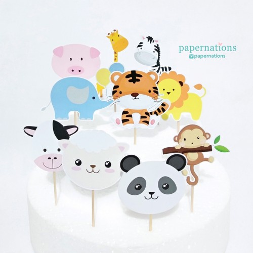 Animals Cupcake Toppers